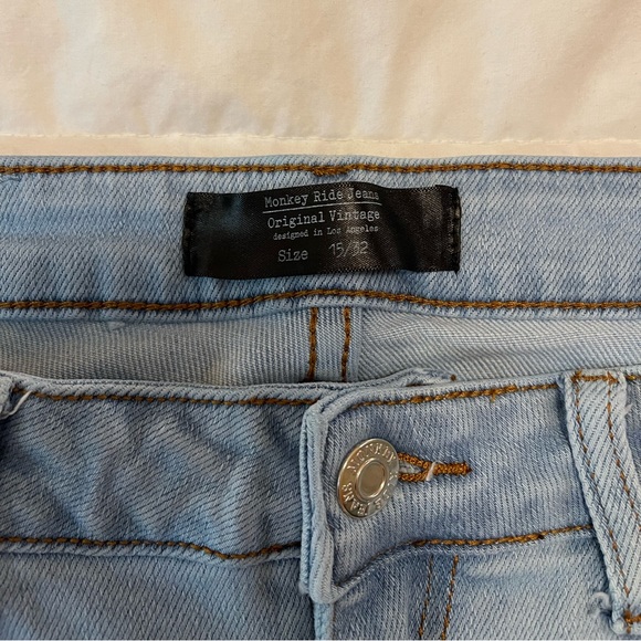 MONKEY RIDE JEANS - ORIGINAL VINTAGE - SIZE 15 / 32 - Picture 8 of 8